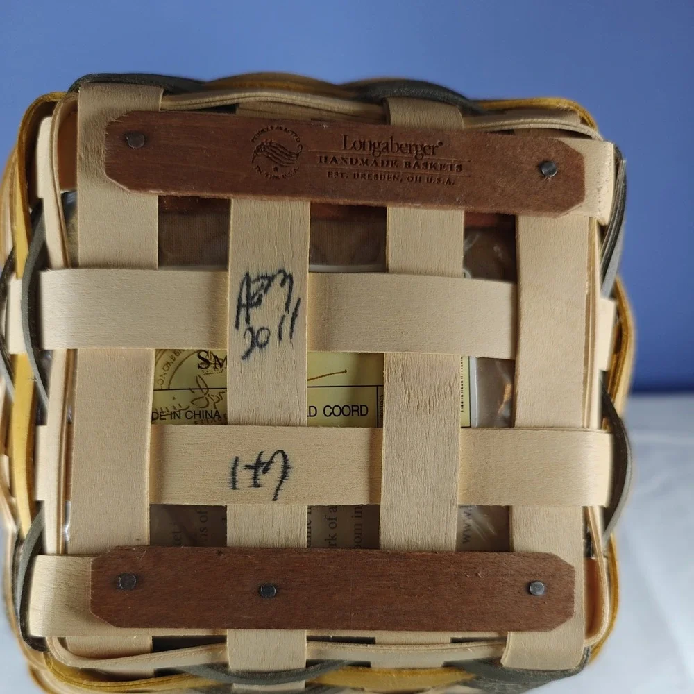 Longaberger 2011 Golden‎ Fields Small Flare Basket Set